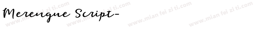 Merengue Script字体转换